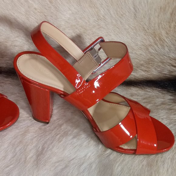 J CREW SYDNEY patent sandals size 5 - Picture 2 of 10